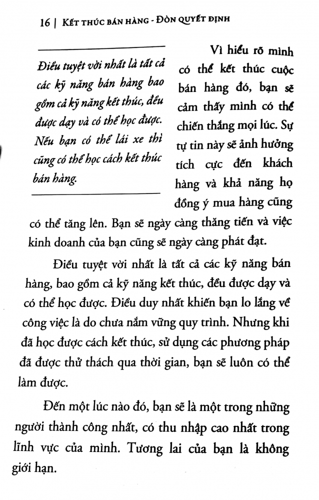 Một trích đoạn nội dung từ quyển sách