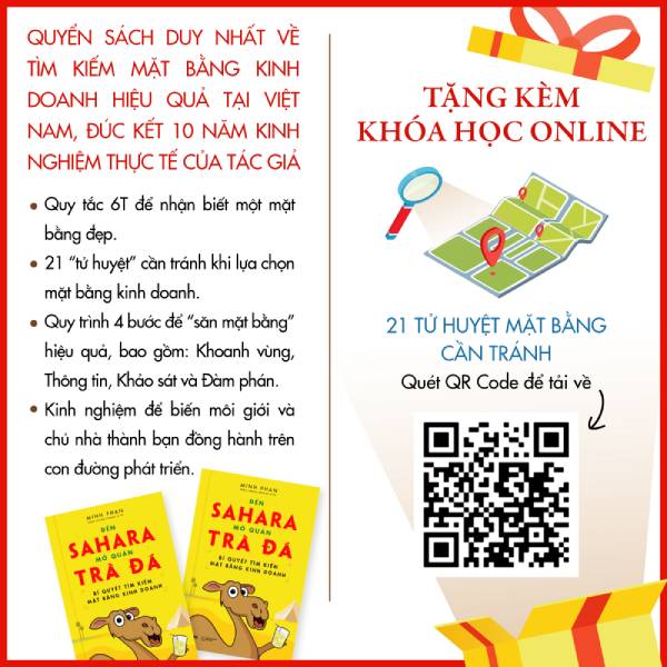 Giới thiệu sơ lược về sách Đến sahara mở quán trà đá - Bí quyết tìm kiếm mặt bằng kinh doanh