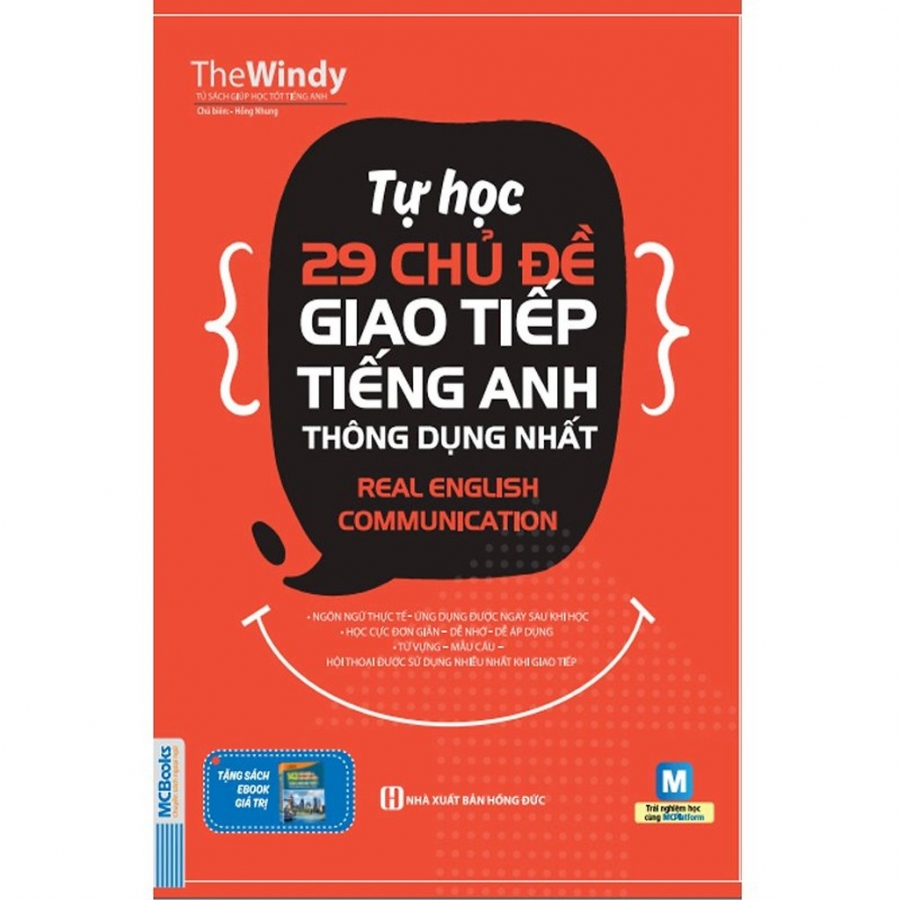 Sách Tự học 29 chủ đề giao tiếp tiếng Anh thông dụng nhất